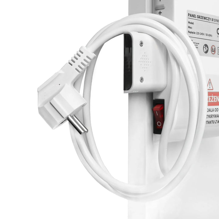 Cronos infrared heater, 500W, white, allergy-friendly, ultra-thin, matte surface, heats an area up to 14m2, Synthelith PRO CRP-500TWP White