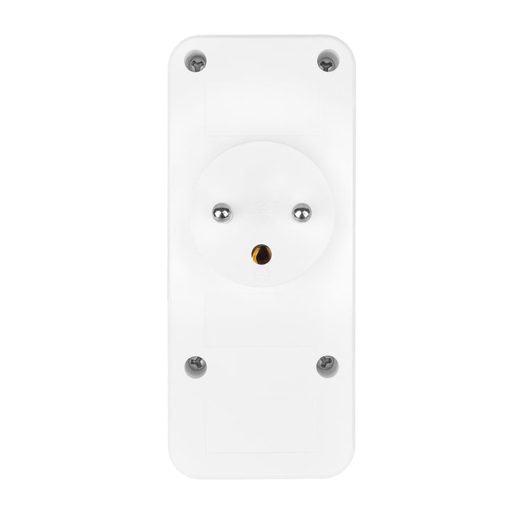 Current socket x3 + 4xUSB Maclean, splitter with 3 sockets, 2xUSB A, 2xUSB C PD 20W, 1x16A + 2x6A, MCE248 F/W, 2 pieces