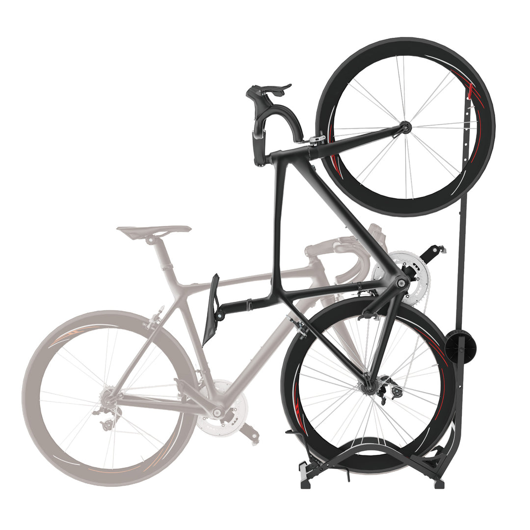 Maclean Fahrradständer, freistehend, horizontal/vertikal, zur Aufbewahrung, Stahl, max. Belastbarkeit 35 kg, MC-170