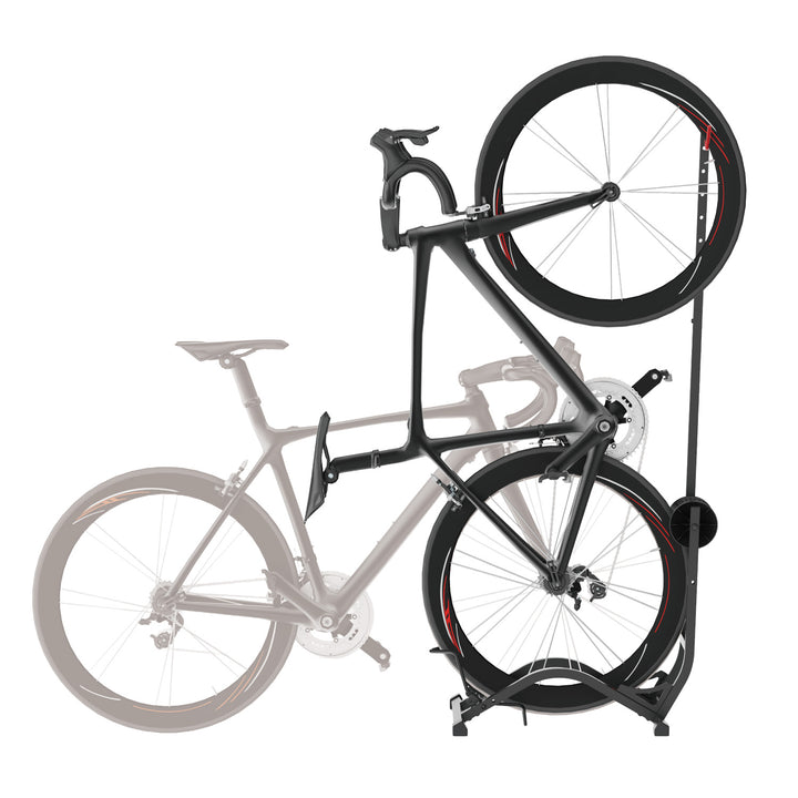 Maclean Fahrradständer, freistehend, horizontal/vertikal, zur Aufbewahrung, Stahl, max. Belastbarkeit 35 kg, MC-170