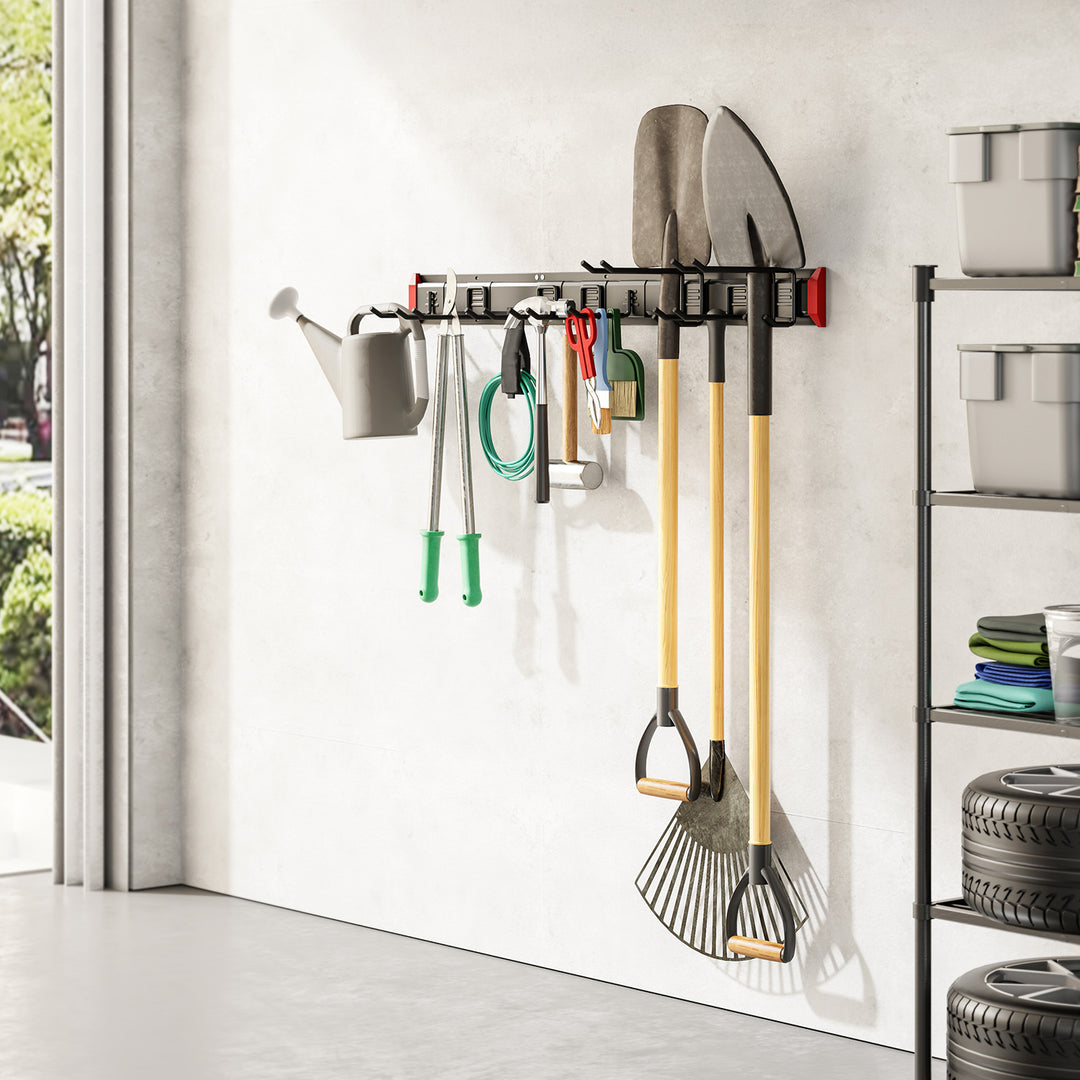 Maclean Wall-Mounted Tool Organizer, steel, max. load 228 kg, width 1222 mm, MC-179