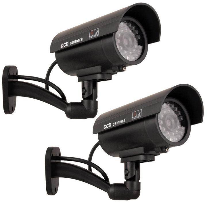 Dummy camera IR9000 B IR LED black flashing light, 2 pieces