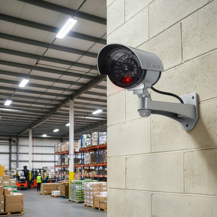 Dummy camera met knipperende LED IR1100 S IR extern + 2x Varta Industrial AA batterijen