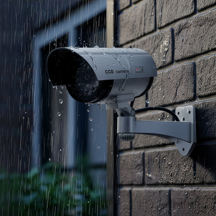 Dummy camera met knipperende LED IR1100 S IR extern + 2x Varta Industrial AA batterijen