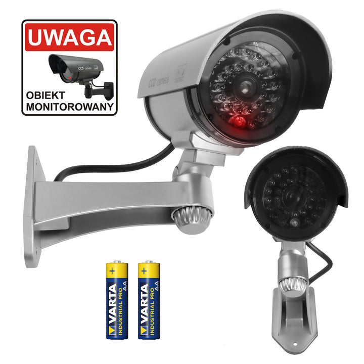 Dummy camera met knipperende LED IR1100 S IR extern + 2x Varta Industrial AA batterijen