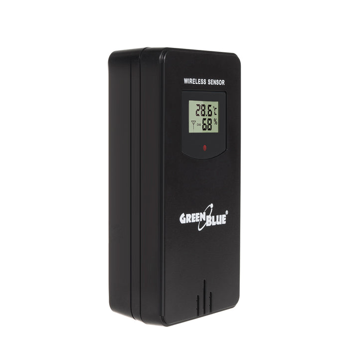 Draadloos weerstation GreenBlue, kleur, met DCF, maanfasen, voedingsadapter, batterijen, GB526