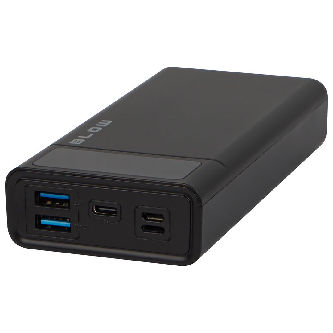 Powerbank 20.000 mAh PB20E Quick Charge 30, Power Delivery 20 W, schwarz, Blow
