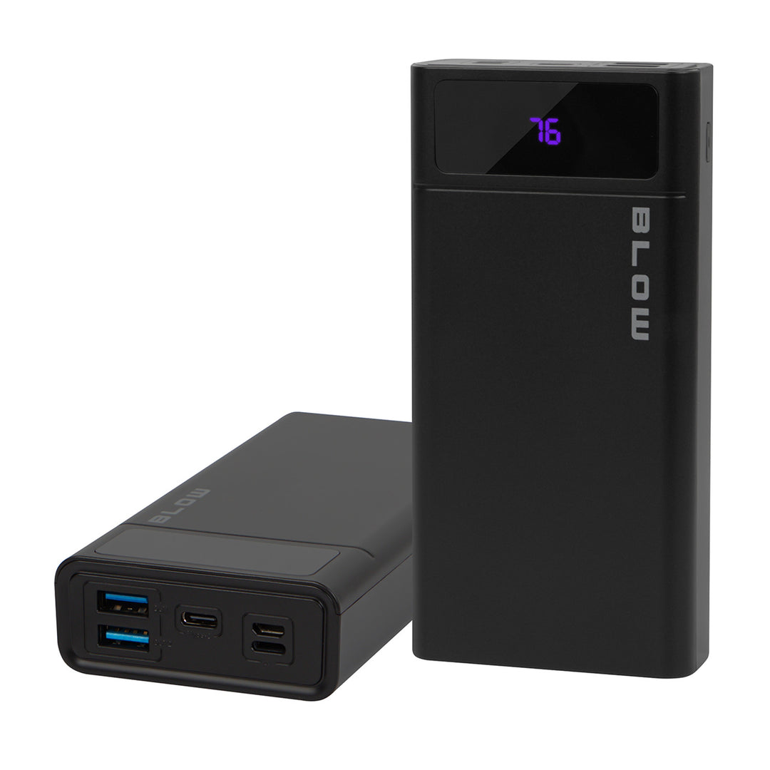 Powerbank 20.000 mAh PB20E Quick Charge 30, Power Delivery 20 W, schwarz, Blow