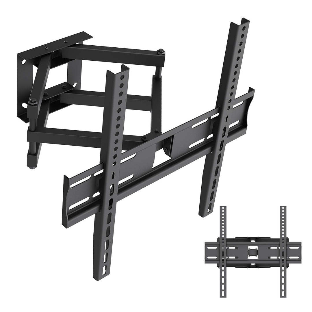 Maclean TV Mount / Bracket, max VESA 400x400, 32-70", up to 40 kg, black, tilt adjustment +12°–-12° and swivel adjustment +60°–-60°, MC-192