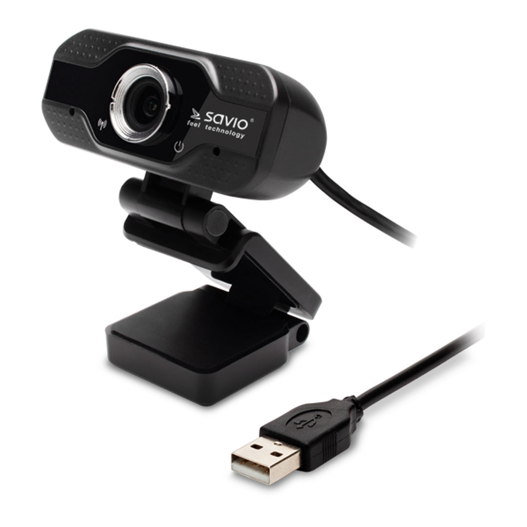 Savio webcam, Full HD 1920x1080 resolution, microphone, USB, SAVCAK-01