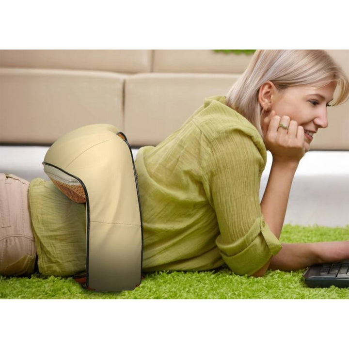 LTC Shiatsu 6D Schultermassagegerät, 3 Geschwindigkeiten, 5V, 24W, Heizfunktion, LED-Hintergrundbeleuchtung, rutschfeste Gurte