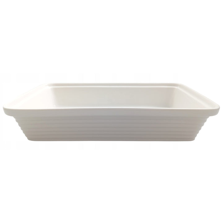 Maestro ceramic food warmer, rectangular, white color, capacity 1.7L, can be used in the oven, rack and lid with handle included, MR-11362-73