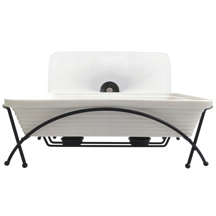 Maestro ceramic food warmer, rectangular, white color, capacity 2.4L, can be used in the oven, rack and lid with handle included, MR-11562-73