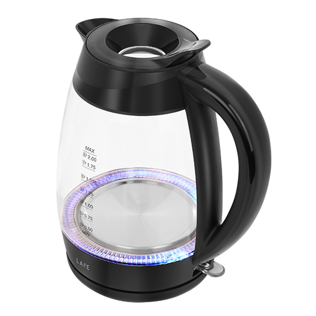 Hervidor eléctrico Lafe, potencia 2200W, capacidad 2l, vidrio, Essential XL