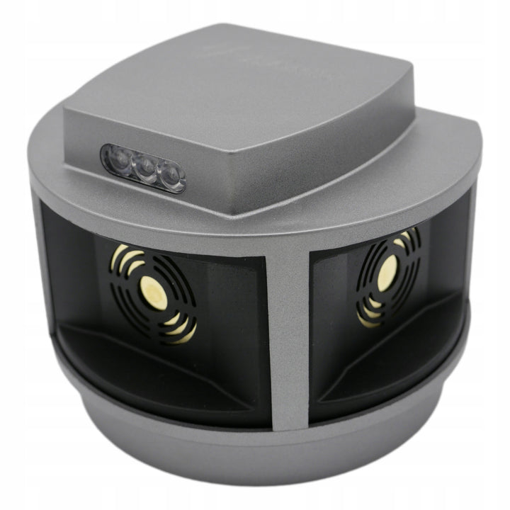 Nagetierabwehr, Marderabwehr, Mäuseabwehr Viano, Ultraschallgenerator, Stroboskopplatte, drei Lautsprecher, Trio-Strob