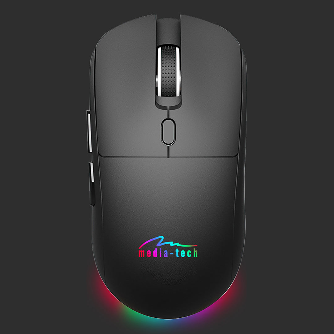 Ratón inalámbrico 2 en 1 (BT/RF) silencioso y recargable MT1124, Media-Tech