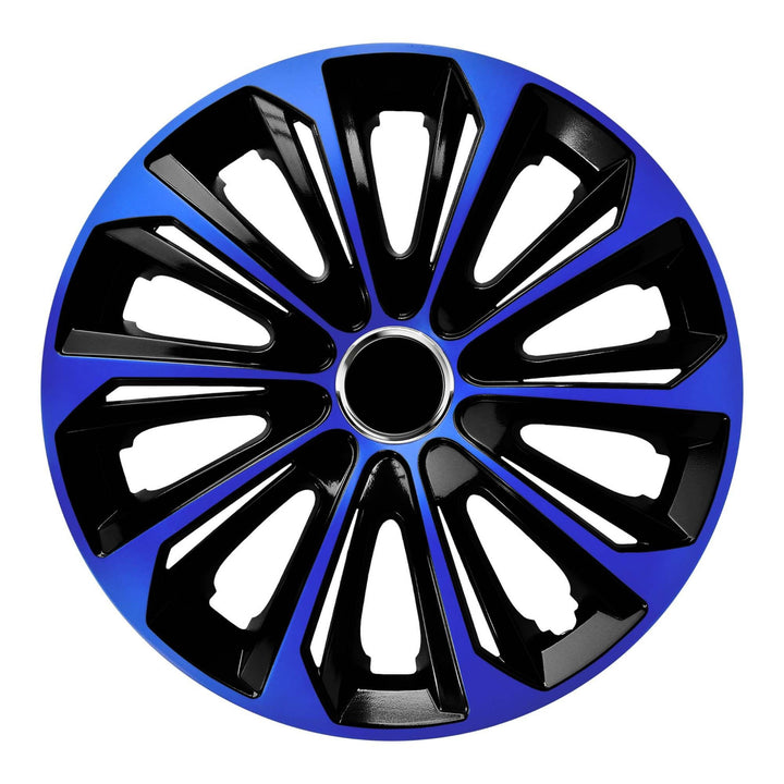 Universal hub cap 15'' NRM Extra Strong black and blue 1 piece