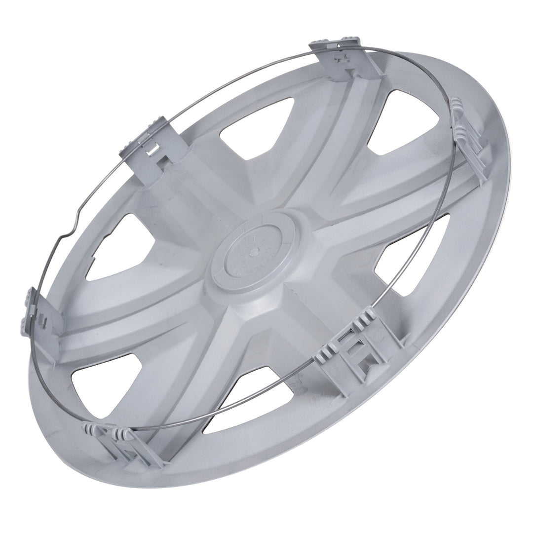 Universal hub cap 15'' NRM Action Doublecolor silver-black 1 piece