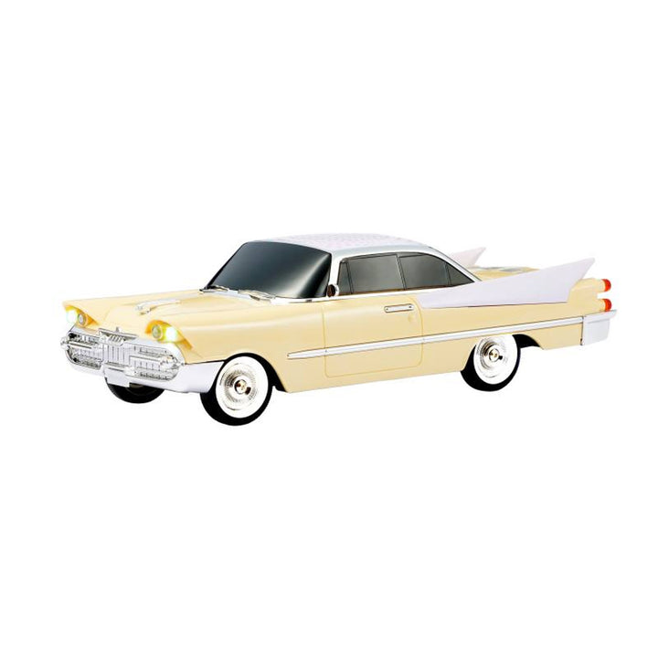 Altavoz retro Lamex, Bluetooth, radio FM, batería recargable de 1500 mAh, color crema, puertos USB AUX MICRO SD, pantalla LCD, LXWS1965K