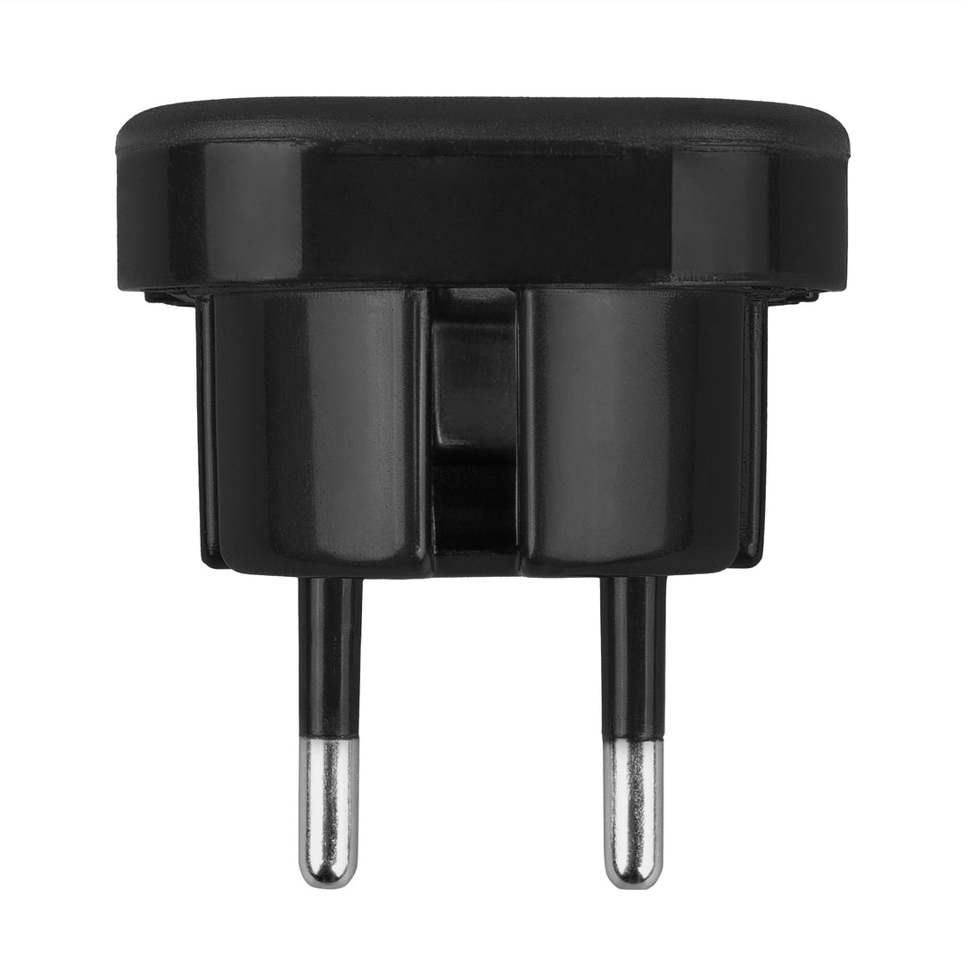 Maclean UK-Steckdose auf EU-Stecker-Adapter, schwarz, MCE72, 4 Stück