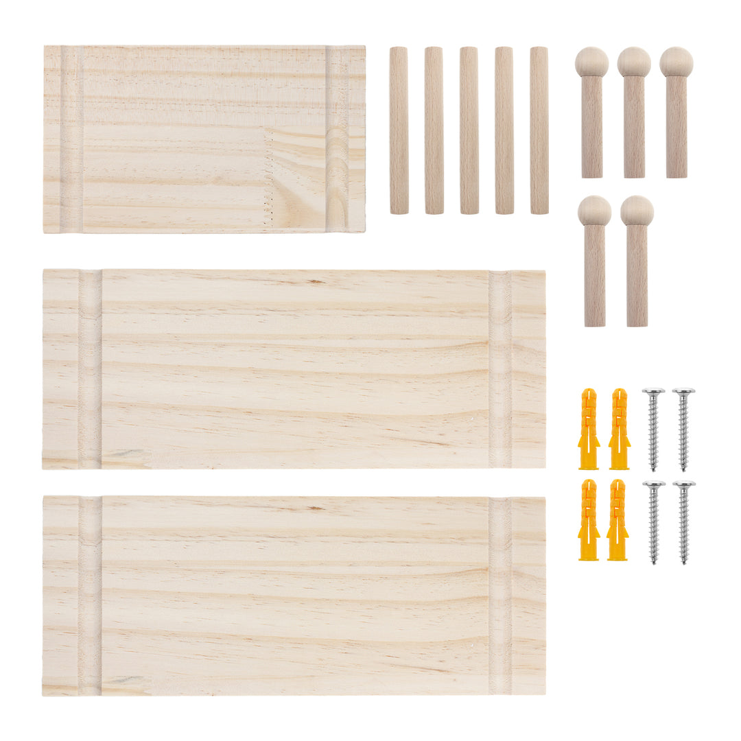 Maclean wooden board organizer, light wood color, 40x60cm, max. 20kg, MC-130 WD, 2 pieces.