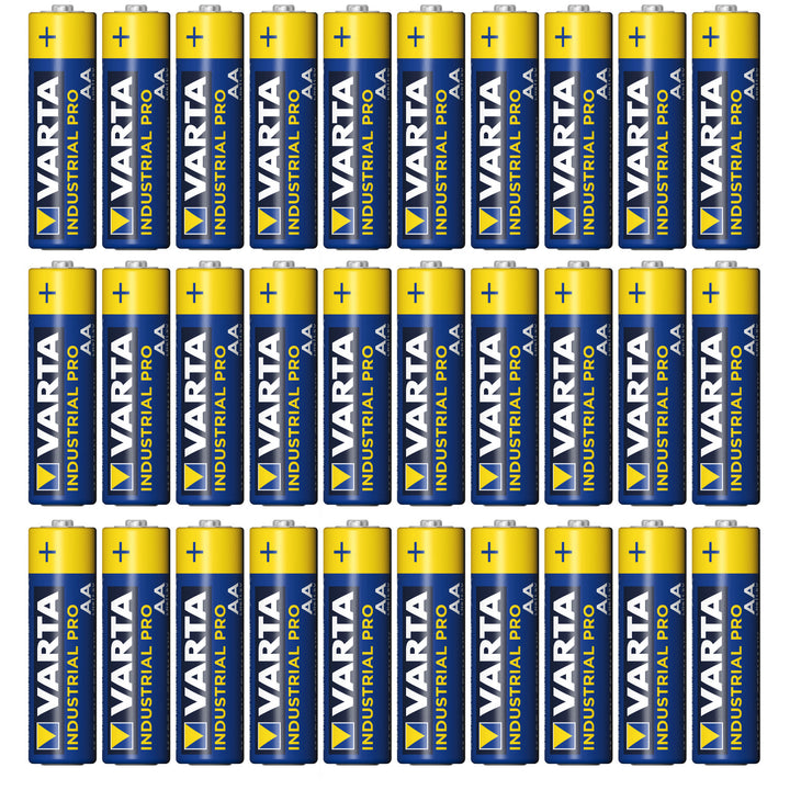 30x R-06 LR6 AA 1.5V alkaline battery Varta Industrial 4006