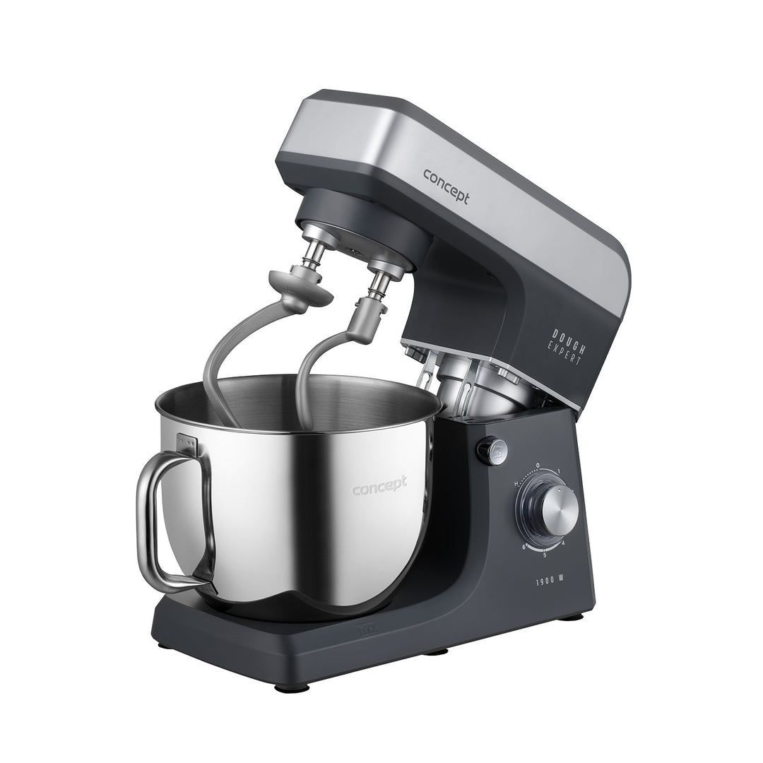 Concept Dough Expert Planetary Stand Mixer, 1900W, dual dough hook, bowl heating function, 6 speed settings, RM6010