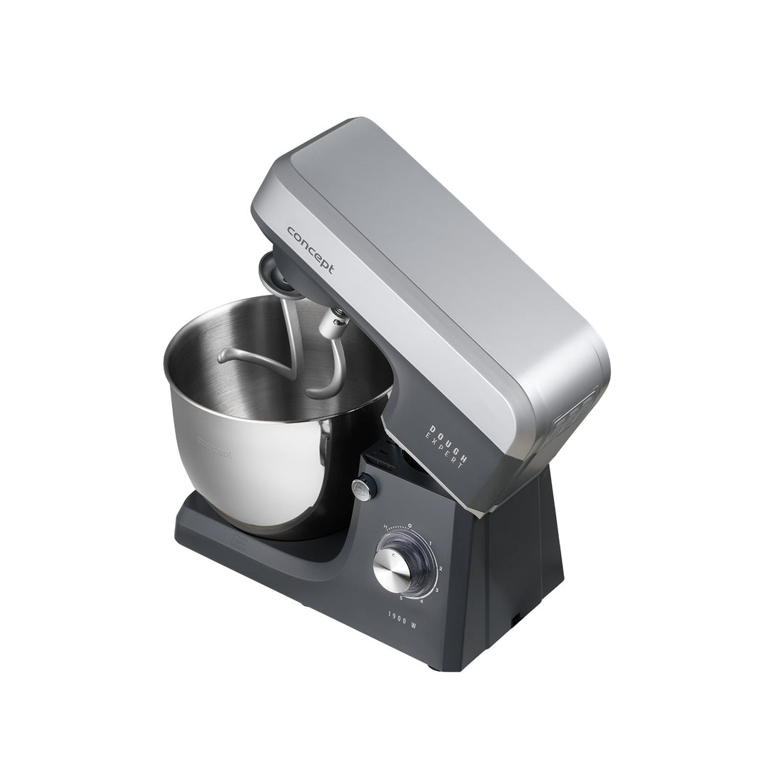 Concept Dough Expert Planetary Stand Mixer, 1900W, dual dough hook, bowl heating function, 6 speed settings, RM6010