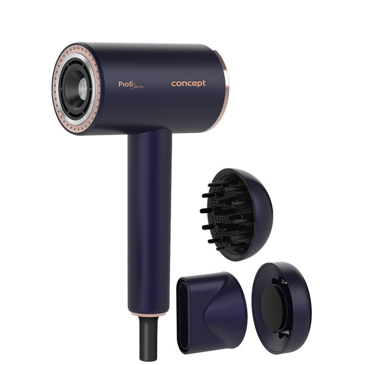 Secador de pelo Concept ProfiCare, motor BLDC, boquillas magnéticas, función Oil Therapy, modo para niños, función Cold Mode, VV8100