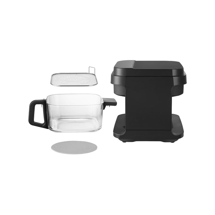 Freidora sin aceite Concept Glass&Fast, capacidad 5,5 l, 7 programas, pantalla LED táctil, modo de fritura saludable, recipiente de cristal, FR5500