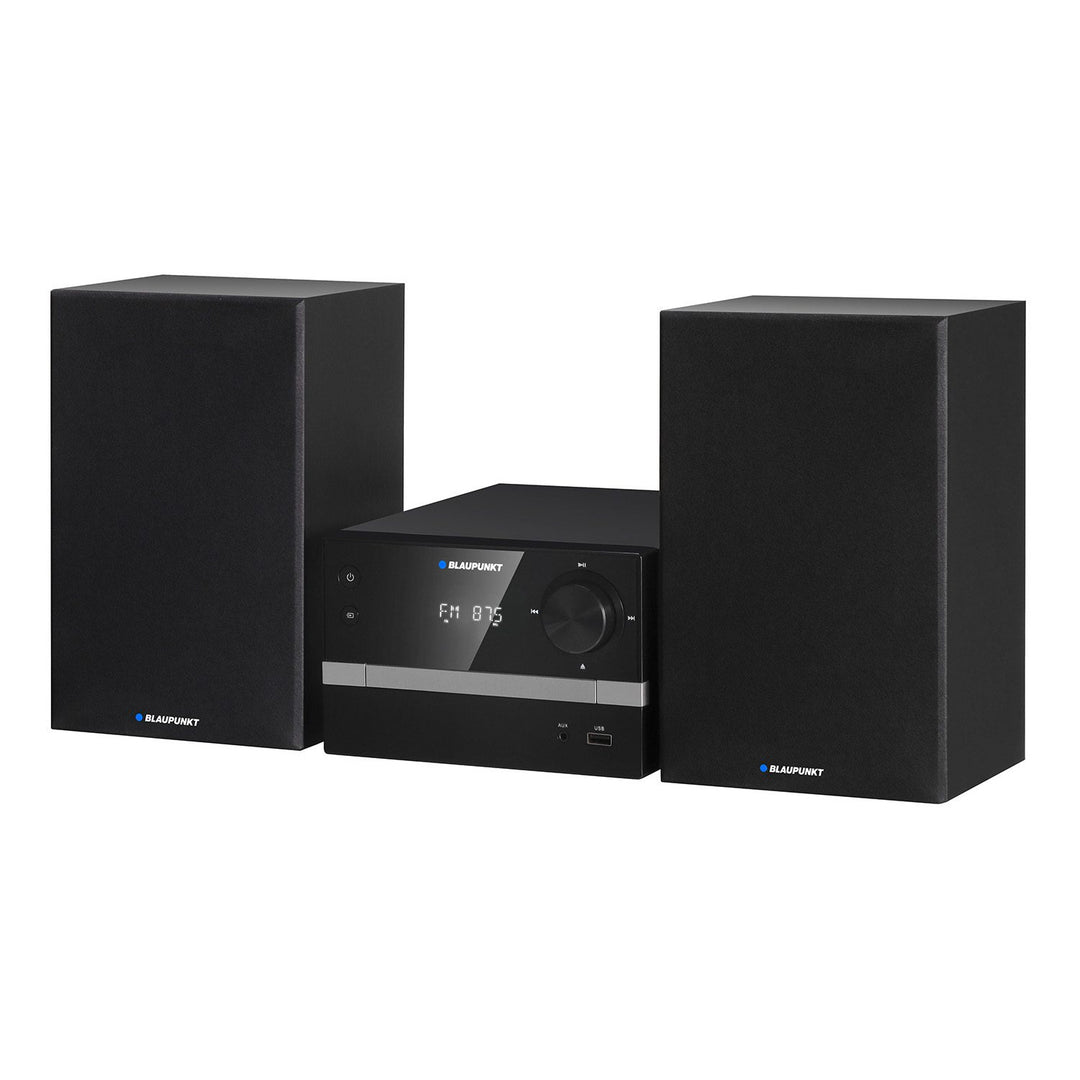 Microchaîne Blaupunkt, Bluetooth, radio FM, puissance 20 W RMS, horloge avec fonction alarme, CD/MP3/USB/AUX, MS9BT