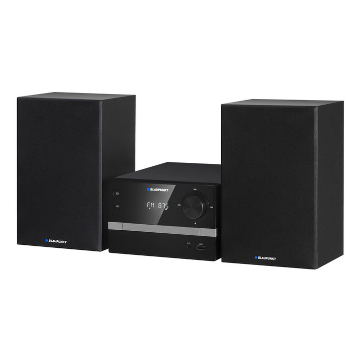 Microchaîne Blaupunkt, Bluetooth, radio FM, puissance 20 W RMS, horloge avec fonction alarme, CD/MP3/USB/AUX, MS9BT