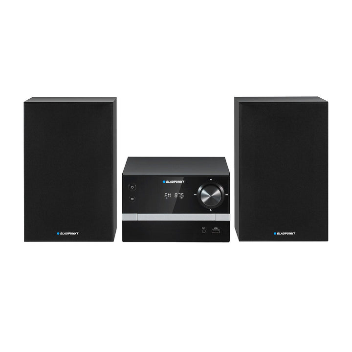 Microchaîne Blaupunkt, Bluetooth, radio FM, puissance 20 W RMS, horloge avec fonction alarme, CD/MP3/USB/AUX, MS9BT
