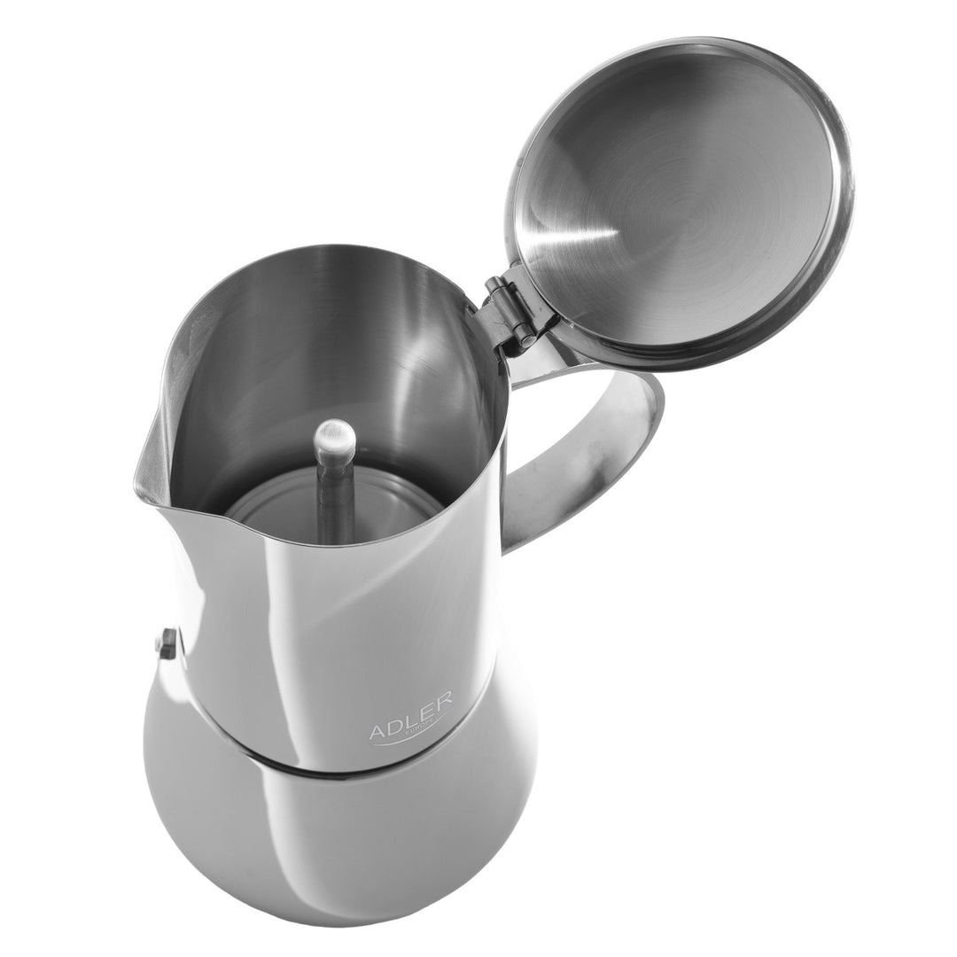 Adler coffee maker, espresso coffee maker, capacity 620 ml, silver steel color, AD 4417