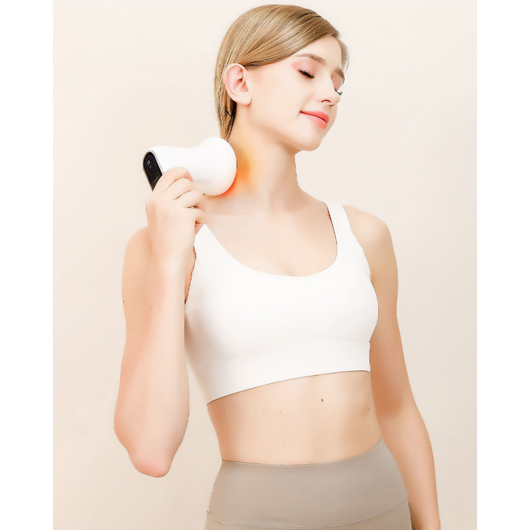 Masajeador anticelulítico, MEDIA-TECH, pistola de masaje, 5 cabezales de masaje, 6 velocidades, MT6536