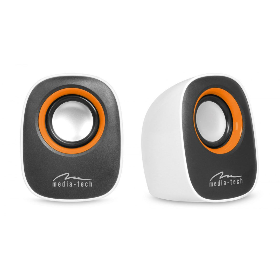 Enceintes d'ordinateur 2.0 alimentées par USB, Media-Tech, MT3137
