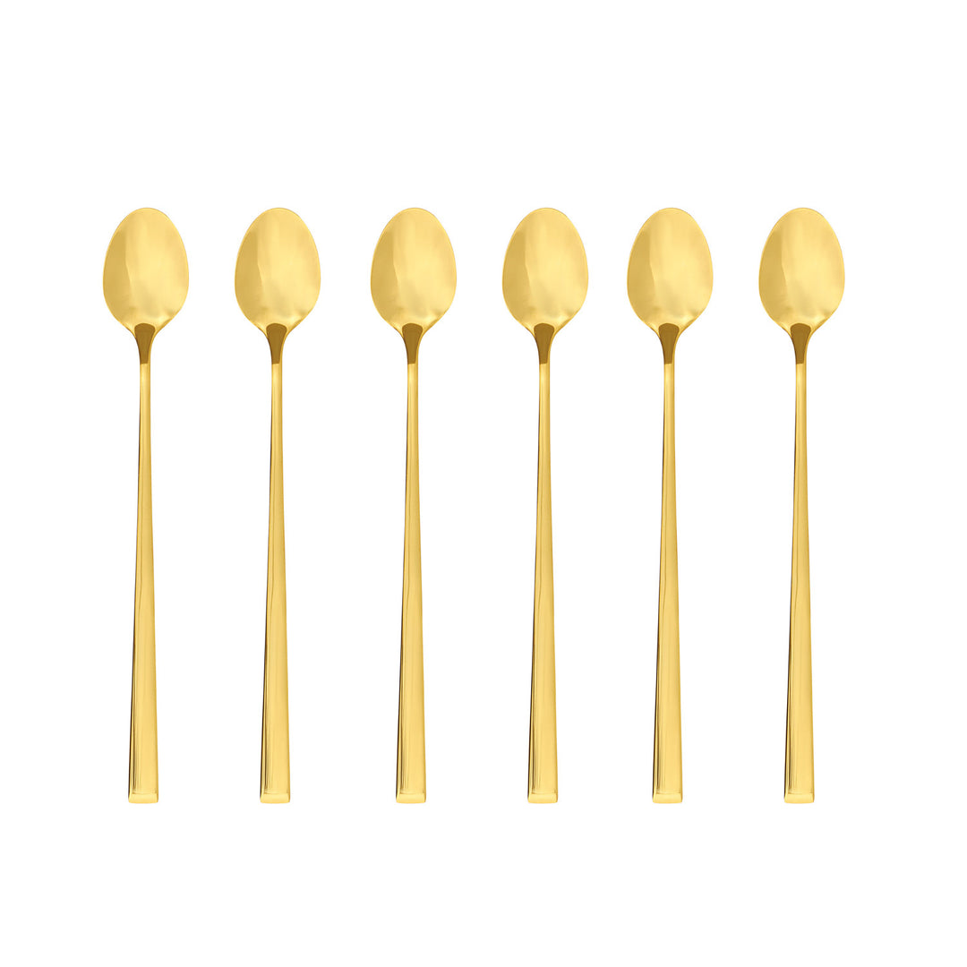 Ambition dessert spoon set, 6 pieces, gold color, Como