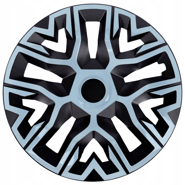 Universal wheel covers 15'' NRM The Best Bicolor azure/black 4 pieces