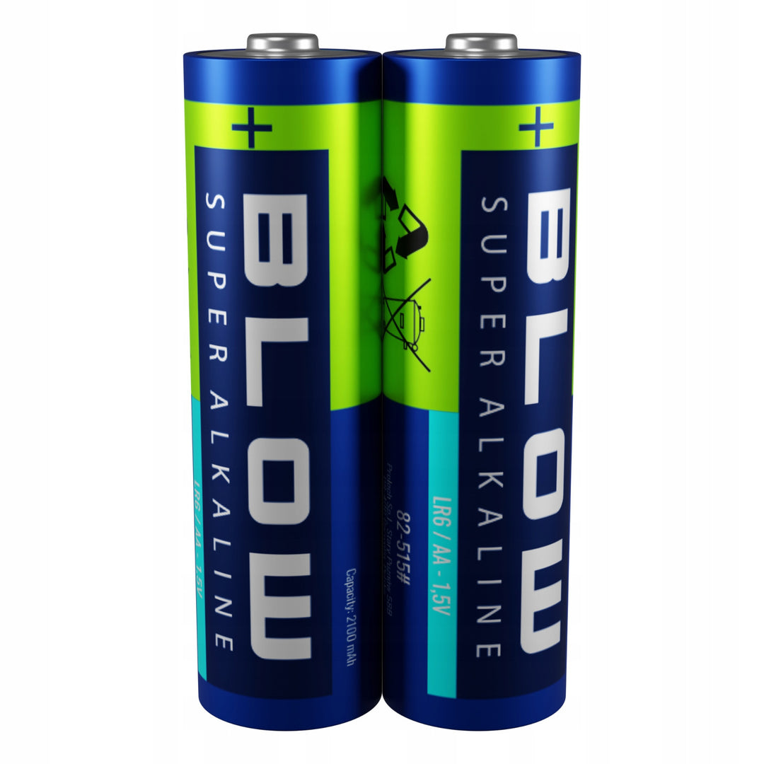 Piles alcalines AA Blow, LR6, tension 1,5 V, lot de 40 pièces