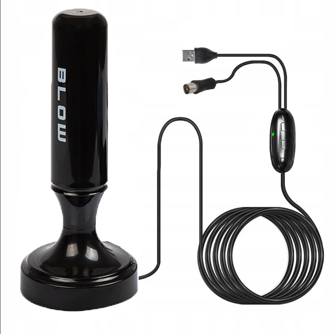 Blow DVB-T antenna, active indoor, 28dB gain, built-in LTE filter, reception in the 168-790 MHz band, 21-040#