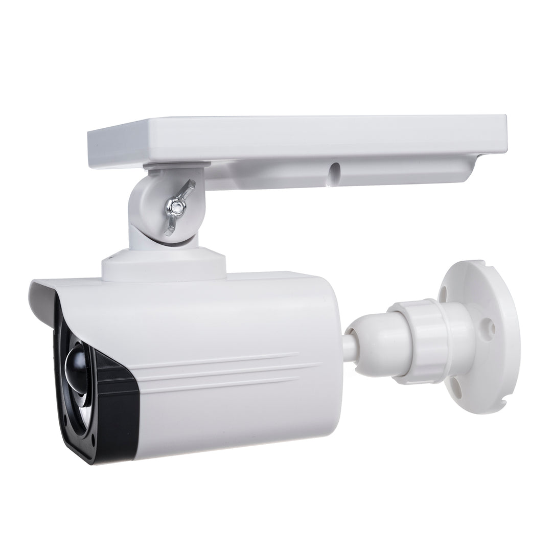 Solar-Kameraattrappe, blinkende LED, Bewegungssensor, LED-Beleuchtung, kostenloser Aufkleber, SOL1800S, 2 Stück