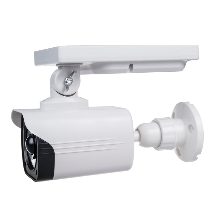 Solar-Kameraattrappe, blinkende LED, Bewegungssensor, LED-Beleuchtung, kostenloser Aufkleber, SOL1800S, 4 Stück