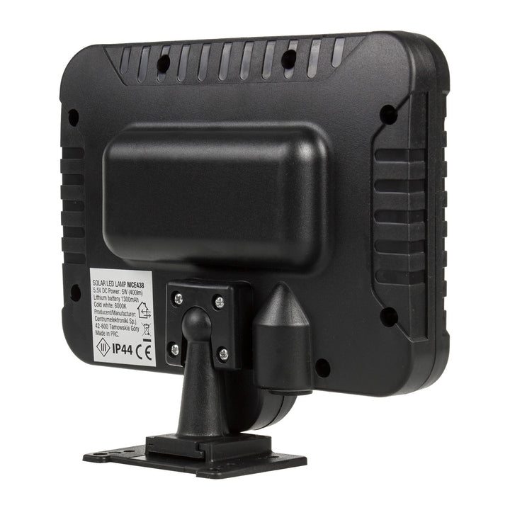 Solar LED floodlight with Maclean motion sensor, IP44, 5W, 400lm, 6000K, 1300 mAh lithium battery, 5.5V DC MCE438, 4 pieces