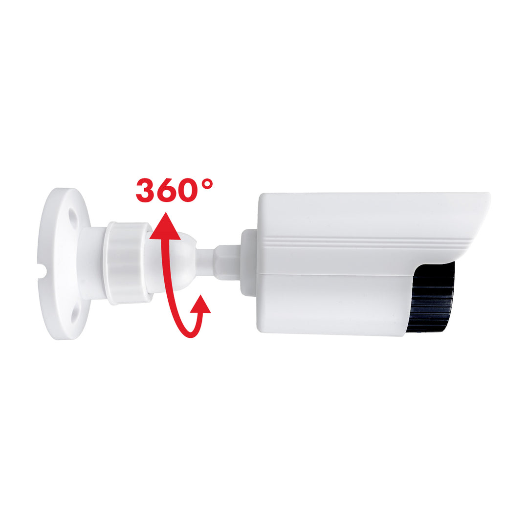 Cámara tubular falsa, diodos LED IR, blanca, alimentación 2xAA (incluidas), ABS, IR1800 W