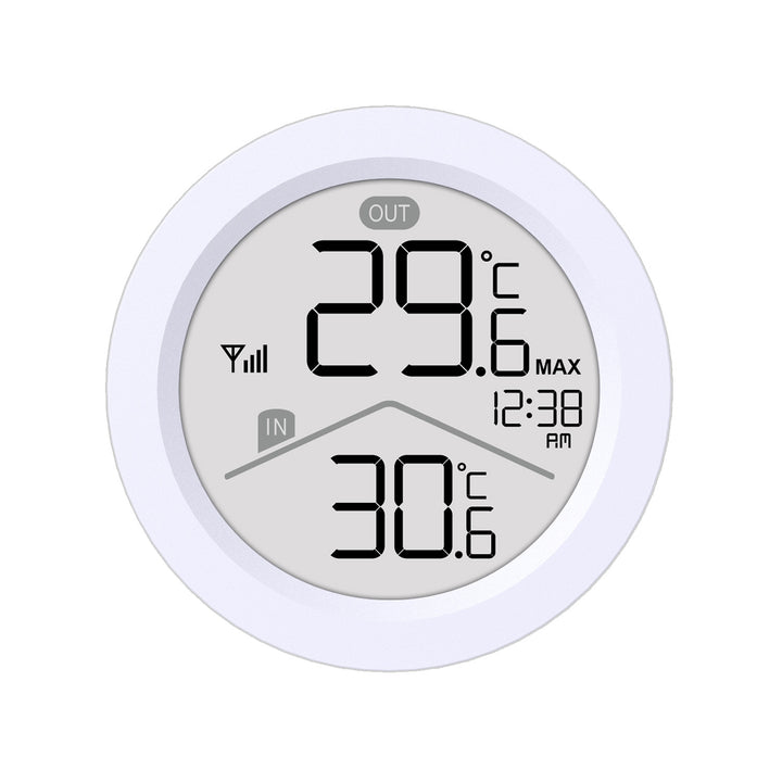 GreenBlue wireless weather station, IN/OUT temperature, clock, °C/°F selectable, range up to 60 m, GB162, 4x AAA battery