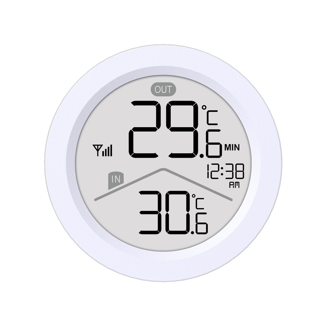 GreenBlue wireless weather station, IN/OUT temperature, clock, °C/°F selectable, range up to 60 m, GB162, 4x AAA battery