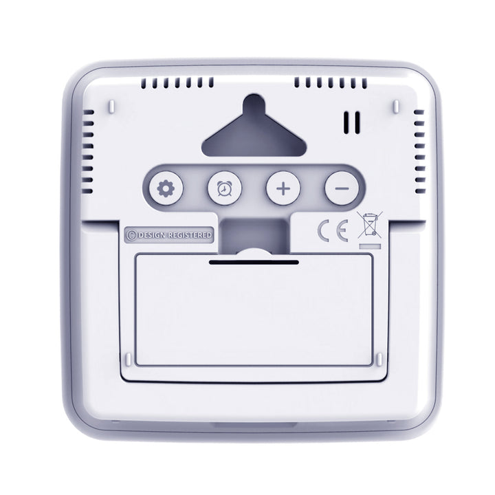 GreenBlue wireless weather station, temperature + humidity IN/OUT, clock + alarm + date, °C / °F selectable, range up to 60 m, GB169, 4x AAA battery