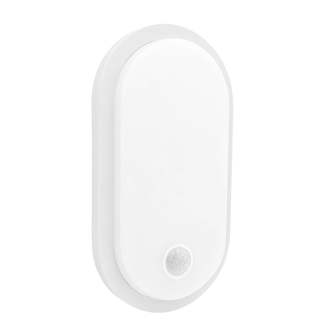 Maclean LED Light with Motion Sensor, PIR Sensor, White, 10W/15W/18W, IP65, Color Temperature Adjustable (3000K/4000K/6000K), MCE534 W