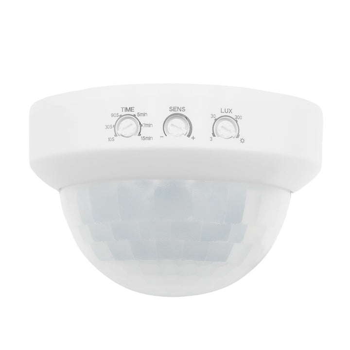 Maclean PIR Motion Sensor, Surface-Mount, Range 10x40m, 1000W/2000W, 220-240V AC, 50/60Hz, MCE823