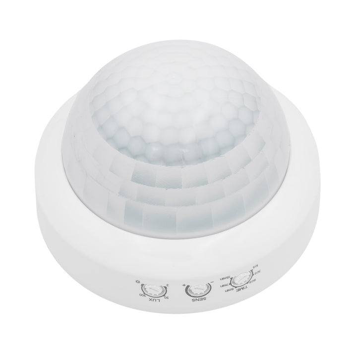 Maclean PIR Motion Sensor, Surface-Mount, Range 10x40m, 1000W/2000W, 220-240V AC, 50/60Hz, MCE823